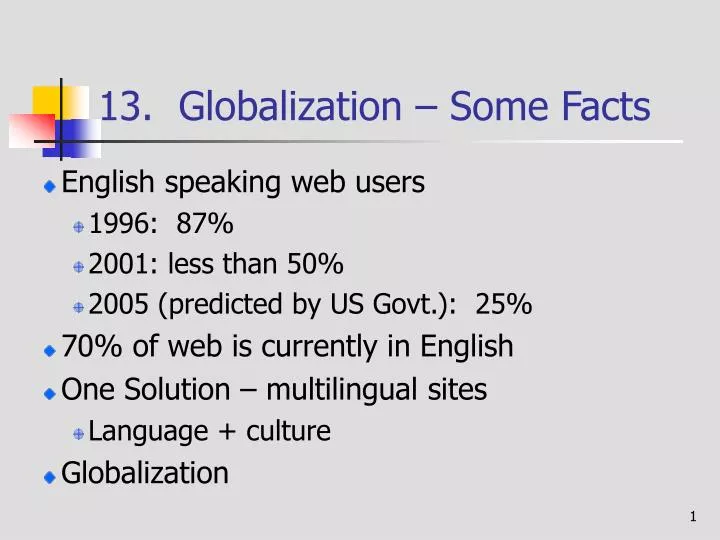 13 globalization some facts