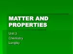 MATTER AND PROPERTIES - slide 1