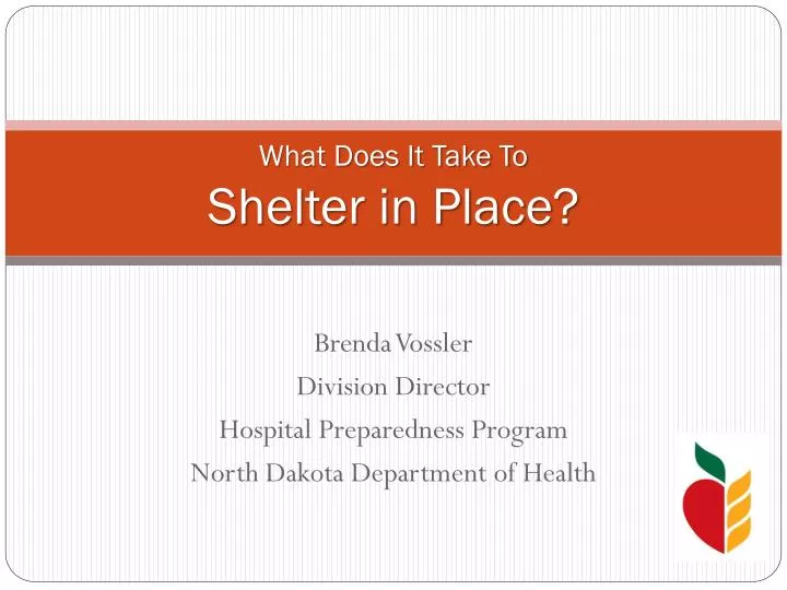 what does it take to shelter in place