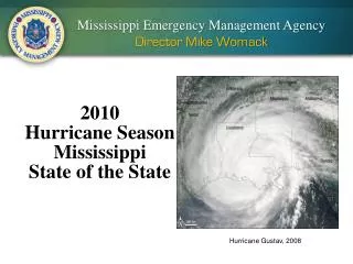 2010 Hurricane Season Mississippi State of the State