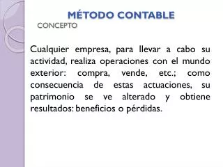 m todo contable concepto