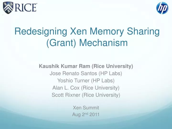 redesigning xen memory sharing grant mechanism