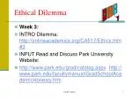 Ethical Dilemma - slide 1