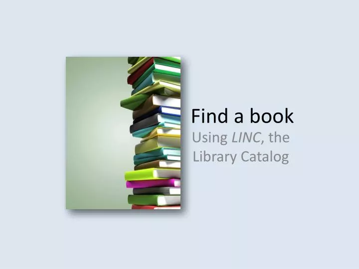 find a book