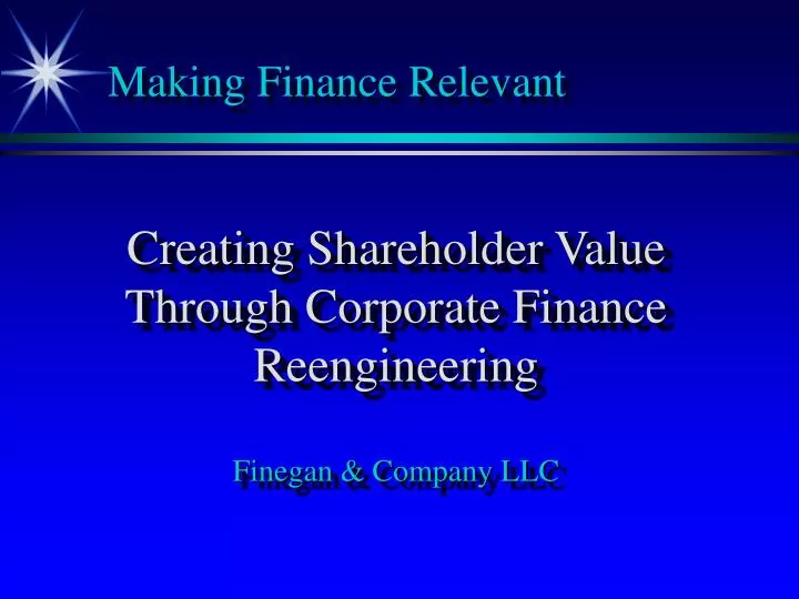 making finance relevant