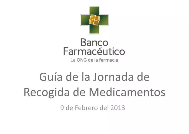 gu a de la jornada de recogida de medicamentos