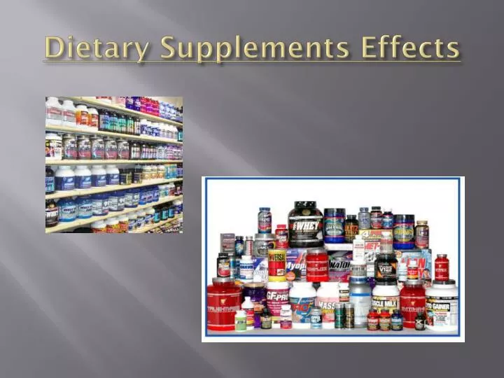 dietary supplements effects
