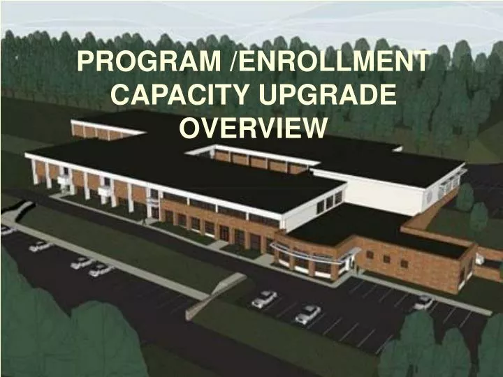 program enrollment capacity upgrade overview