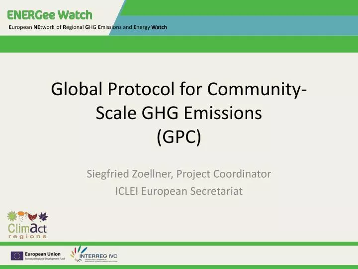 global protocol for community scale ghg emissions gpc