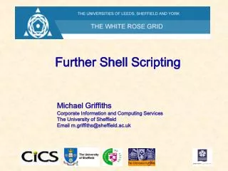 Further Shell Scripting