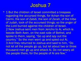 Joshua 7