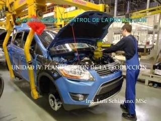 planificaci n y control de la producci n