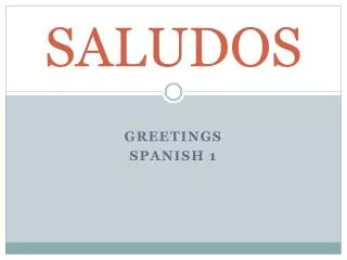 saludos