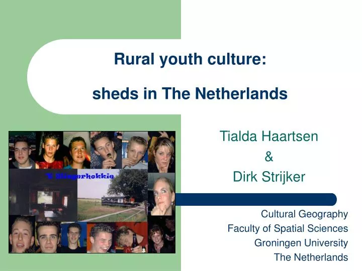 rural youth culture sheds in the netherlands