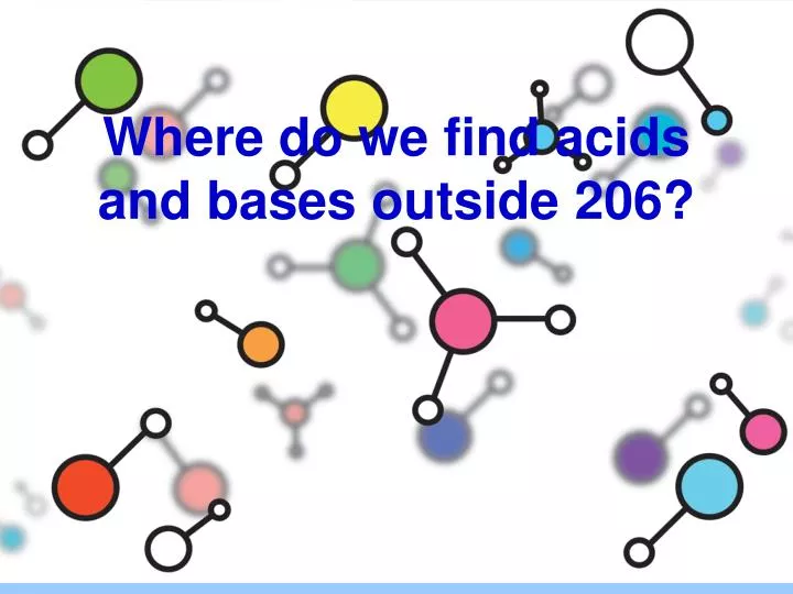 where do we find acids and bases outside 206