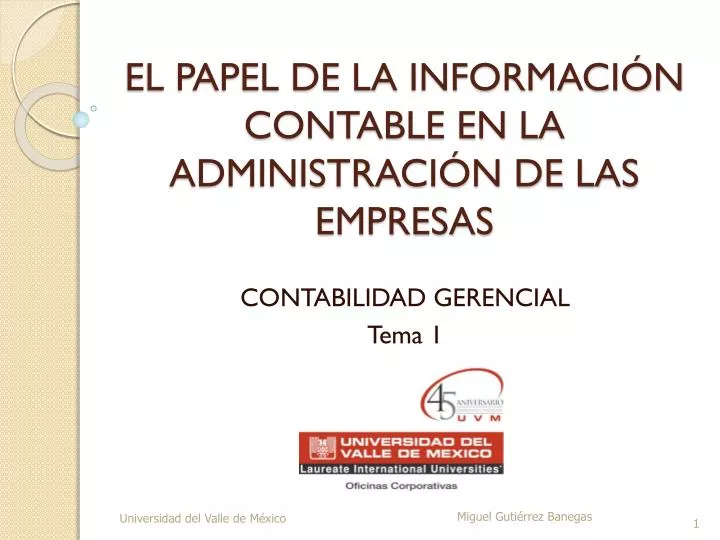 el papel de la informaci n contable en la administraci n de las empresas