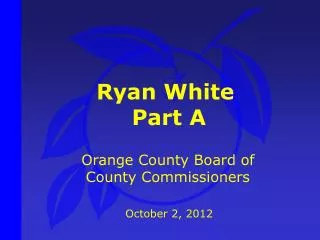 Ryan White Part A