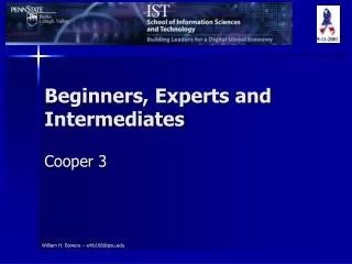 Beginners, Experts and Intermediates