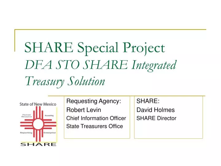 share special project dfa sto share integrated treasury solution