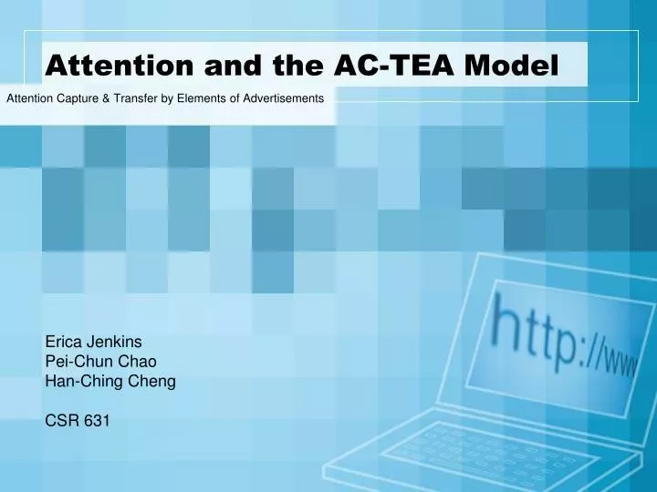 attention and the ac tea model