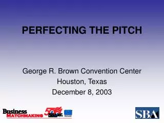 perfecting the pitch