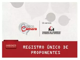 registro nico de proponentes