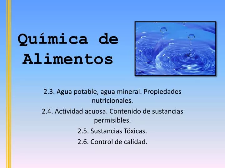 qu mica de alimentos