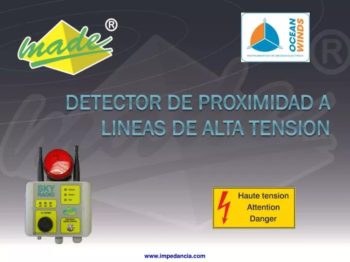 detector de proximidad a lineas de alta tension