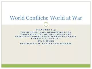 World Conflicts: World at War