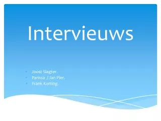 intervieuws