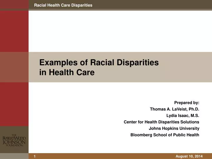 examples of racial disparities in health care
