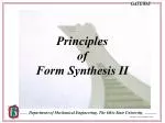 Principles of Form Synthesis II - slide 1