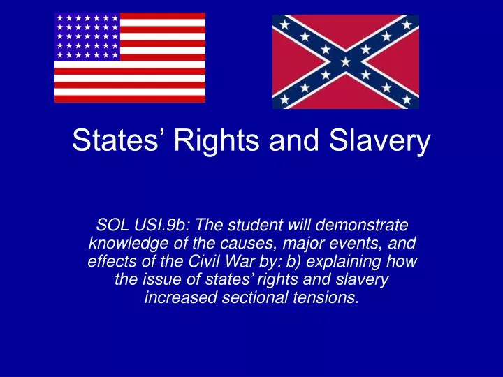 states rights and slavery