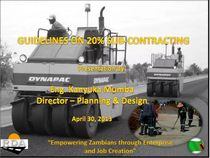 guidelines on 20 sub contracting presentation by