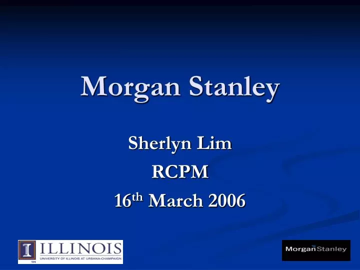 morgan stanley