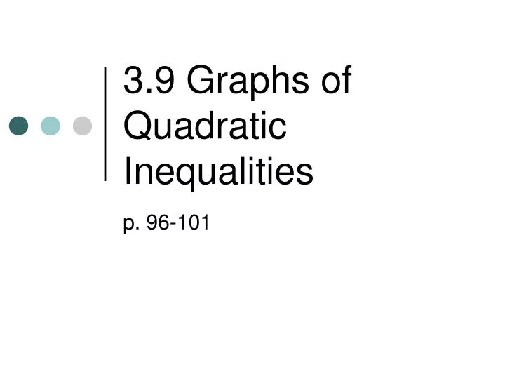 3 9 graphs of quadratic inequalities