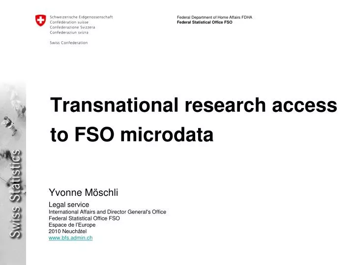 transnational research access to fso microdata