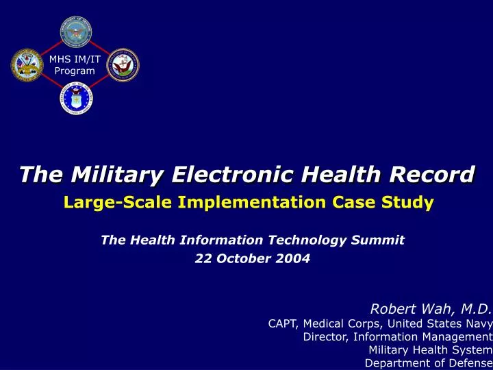 the military electronic health record