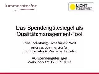 das spendeng tesiegel als qualit tsmanagement tool