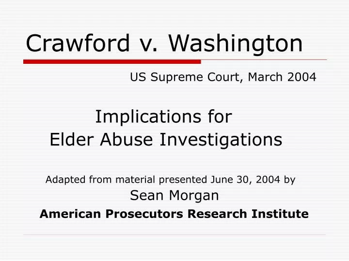 crawford v washington