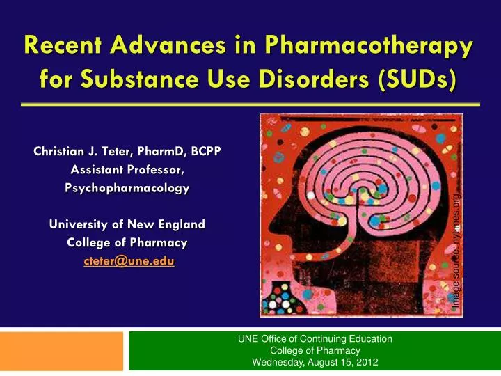 recent advances in pharmacotherapy for substance use disorders suds