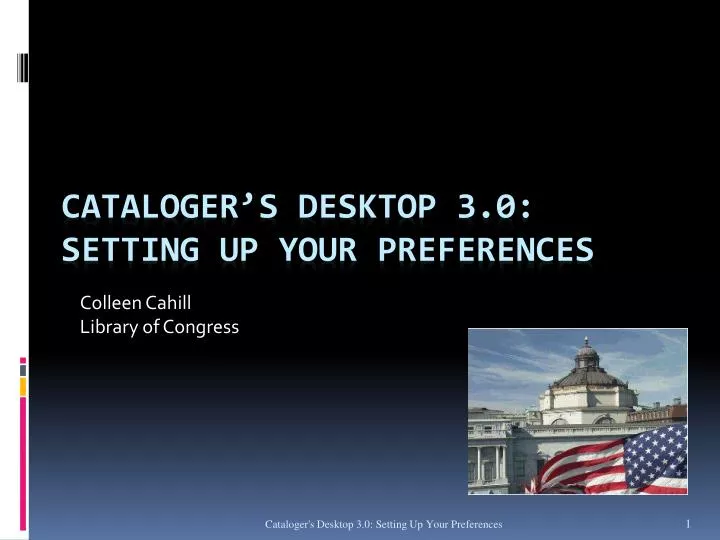 cataloger s desktop 3 0 setting up your preferences