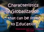 Characteristics - slide 1