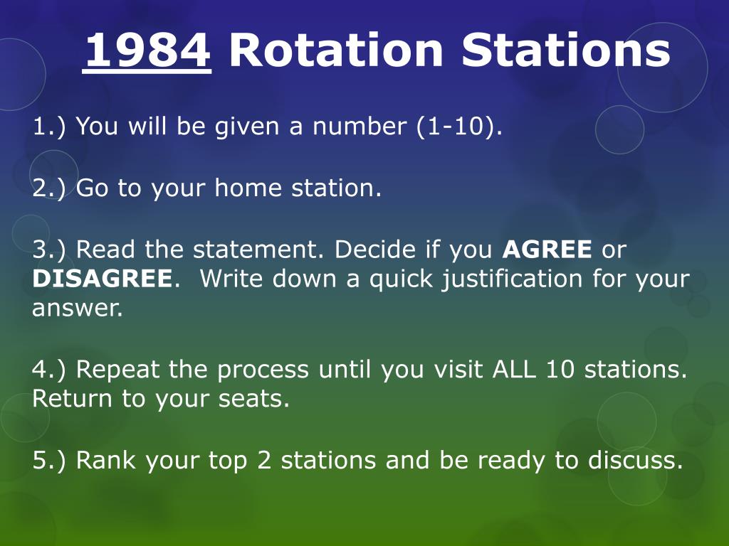 PPT - 1984 Rotation Stations PowerPoint Presentation, free download ...