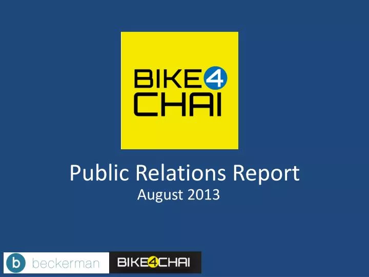 public relations report
