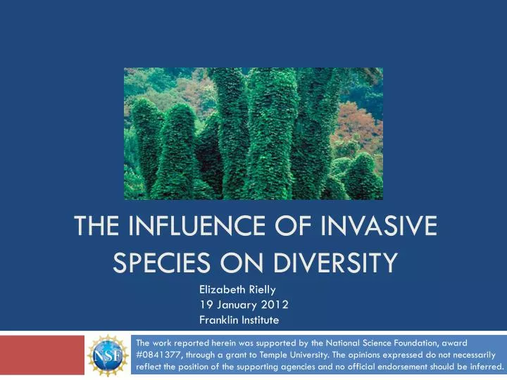 the influence of invasive species on diversity
