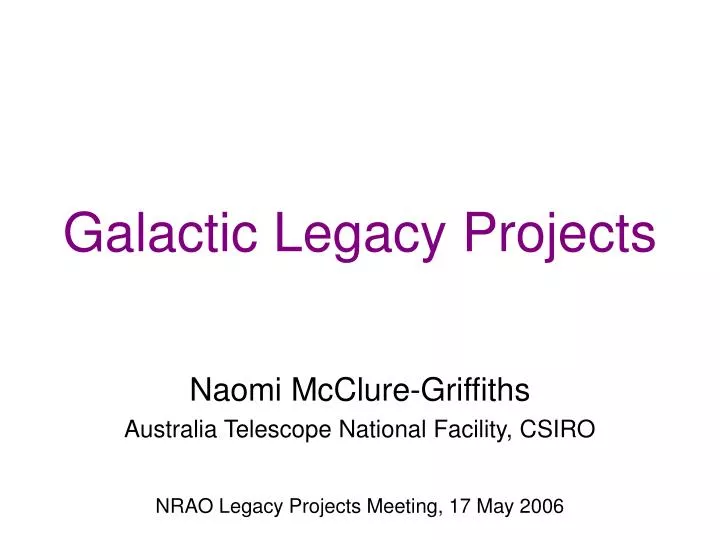 galactic legacy projects