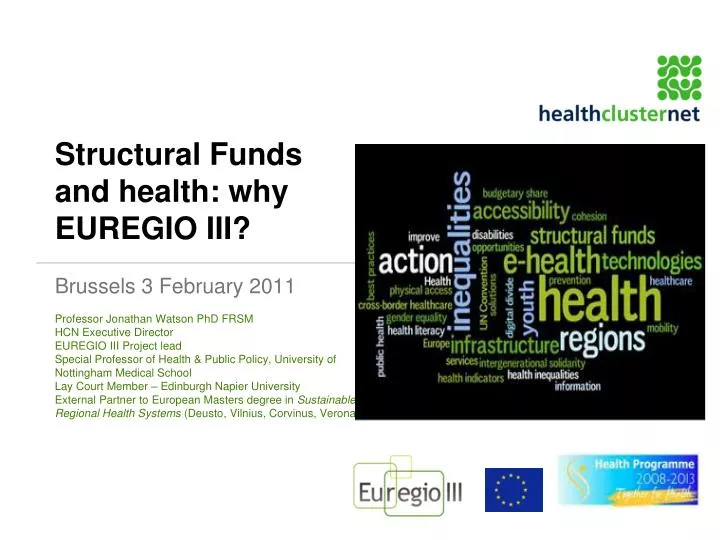 structural funds and health why euregio iii