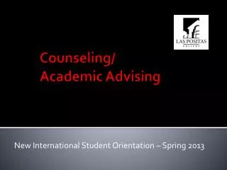 Counseling/ Academic Advising