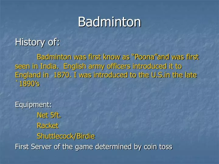 badminton